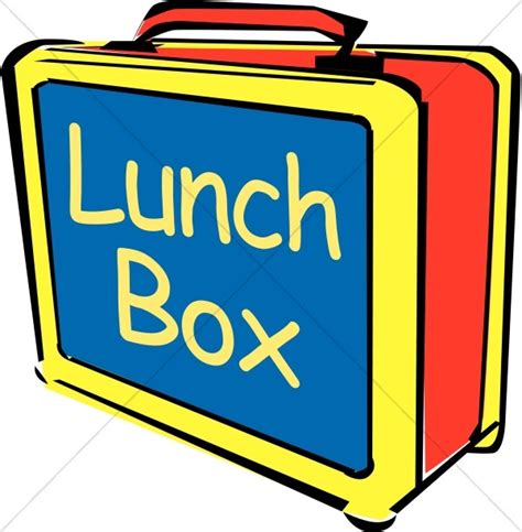 Big Bright Lunch Box with Words