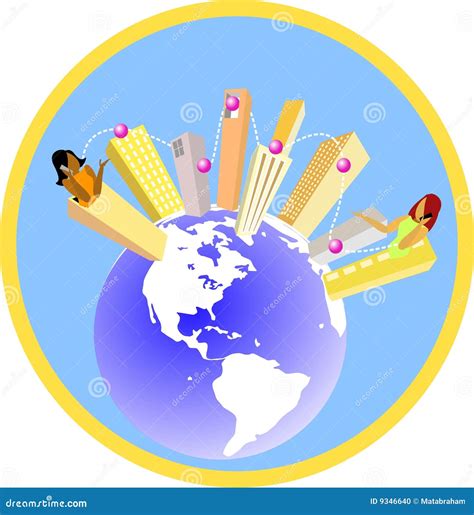 Global Village stock illustration. Illustration of global - 9346640