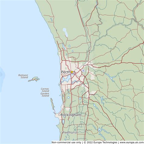 Map of Perth, Australia | Global 1000 Atlas