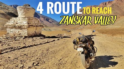 How To Reach Zanskar valley | Four Different Routes Of Zanskar - YouTube