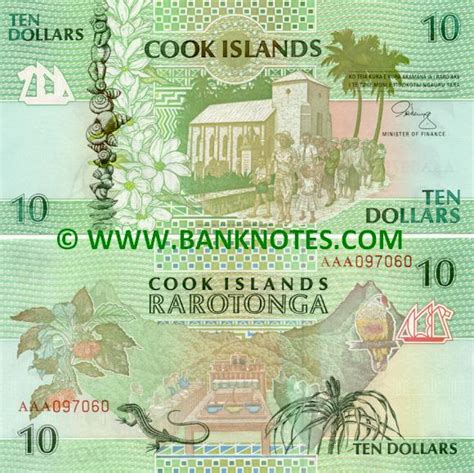 Cook Islands 10 Dollars 1992 - Cook Islands Currency Bank Notes, Paper Money, Banknotes ...