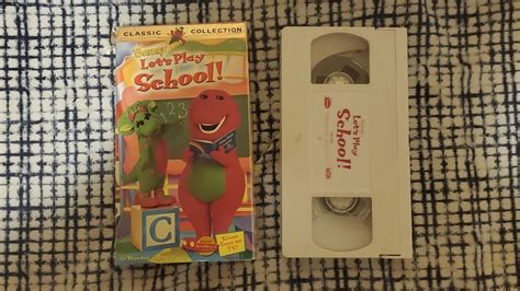 Opening To Barney Let's Play School 1999 VHS - YouTube