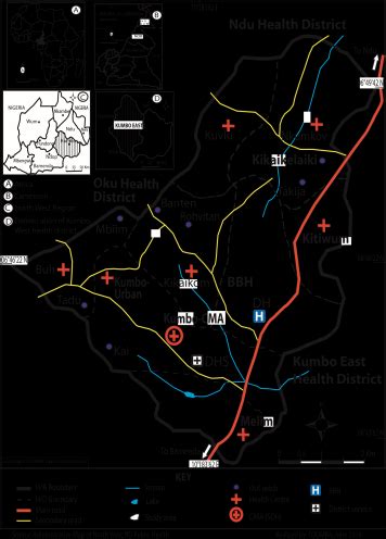 Map of the Kumbo West Health District. | Download Scientific Diagram