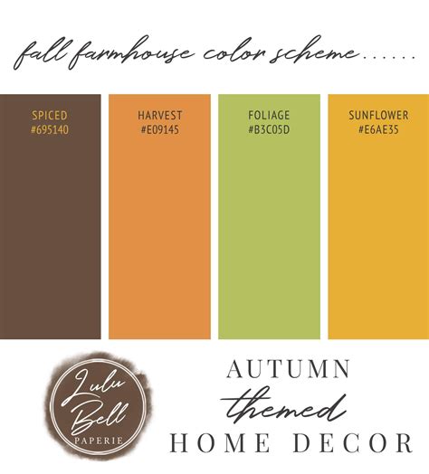 Autumn Color Palette Home Decor - Colleen Segina