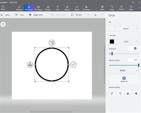 How to Crop a Circle in Paint 3D - Umar Geeks