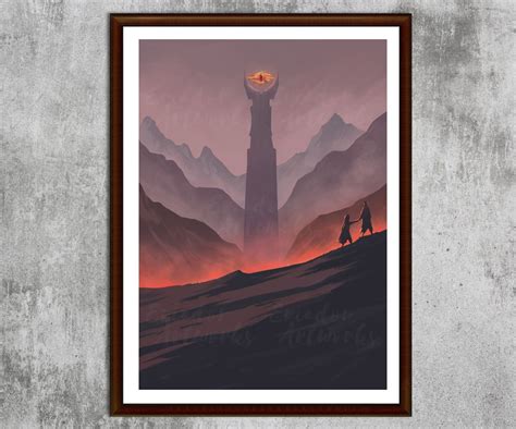 Lord of the Rings Poster Set Minimalist Hobbiton Caradhras - Etsy