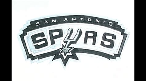 How to Draw the San Antonio Spurs Logo - YouTube