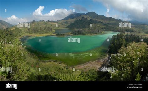 Telaga warna (colored lake Stock Photo - Alamy