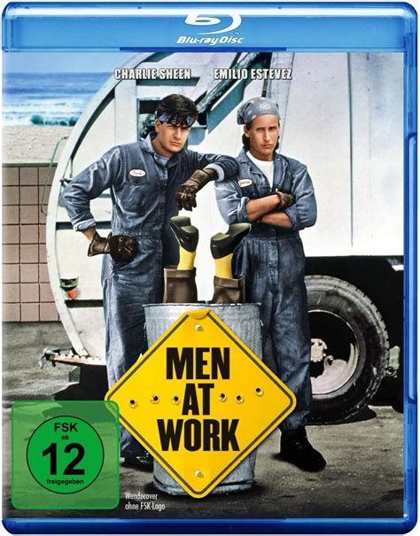 MEN AT WORK - MOVIE [Blu-ray] [1990]: Amazon.co.uk: Emilio Estevez, Charlie Sheen, Leslie Hope ...