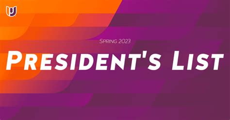 Spring 2023 President’s List Recipients | Post University