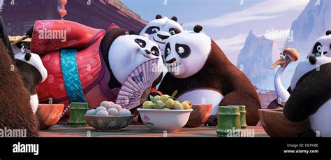 KUNG FU PANDA 3, from left: Mei Mei (voice: Kate Hudson), Li (voice ...