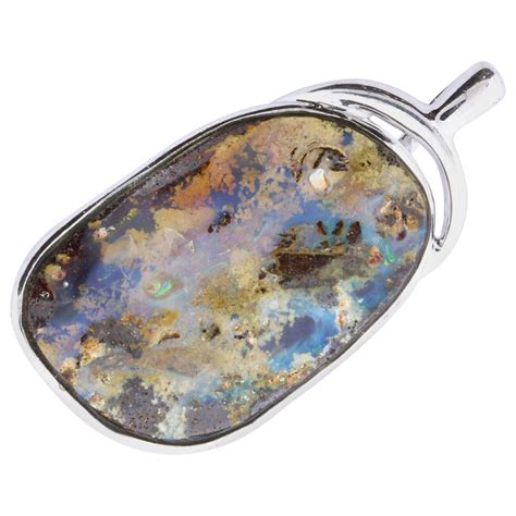 Oval Opal Pendant For Sale at 1stdibs