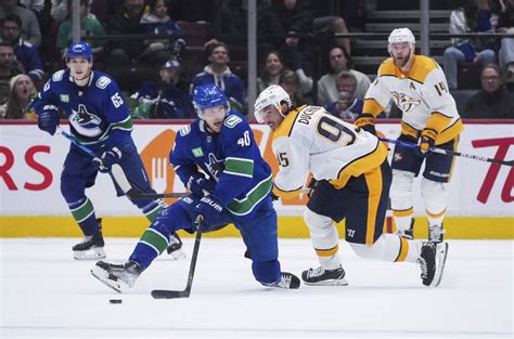 Duchene scores in SO to give Predators 4-3 win over Canucks - Seattle ...