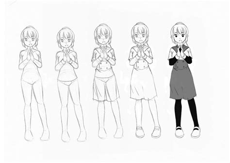 Anime girl poses - 70 Images to sketch