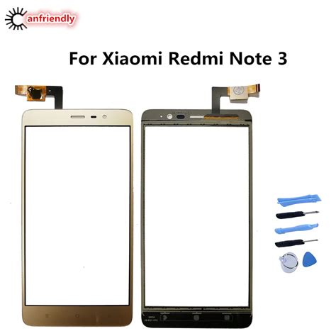 For Xiaomi Redmi Note 3 Touch Screen Repair Replacement Touch Panel Phone Accessories Front ...