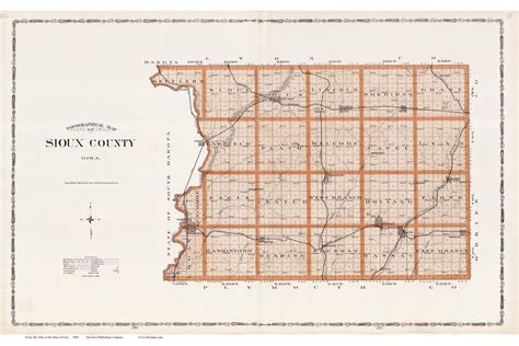 Sioux County, Iowa 1904 - Iowa State Atlas 110-111 - OLD MAPS