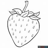 Strawberry Coloring Page  Easy Drawing Guides sketch template