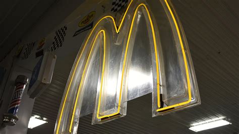 Mcdonalds Sign Single Sided Clear Plastic With Neon 56x41x3 | B170 ...