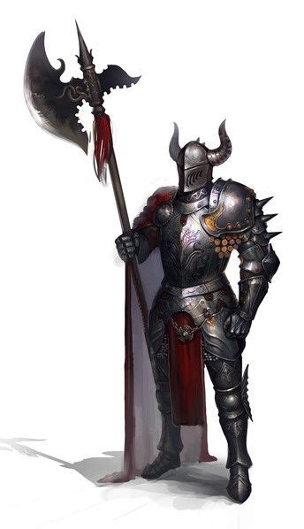 m Fighter 12th lvl Plate Armor Helm Cloak Halberd urban City eastern border med (51) | Concept ...