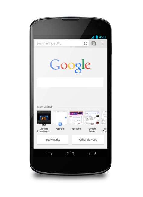 Google Chrome Blog: Chrome for Android gets application shortcuts and faster search