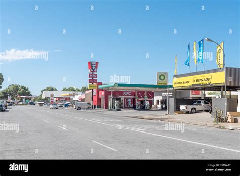 CRADOCK, SOUTH AFRICA - FEBRUARY 16, 2016: A street scene in Cradock, a medium sized town in the ...