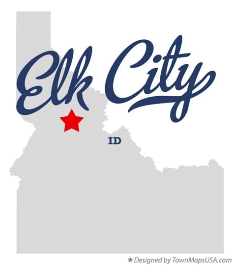 Map of Elk City, ID, Idaho