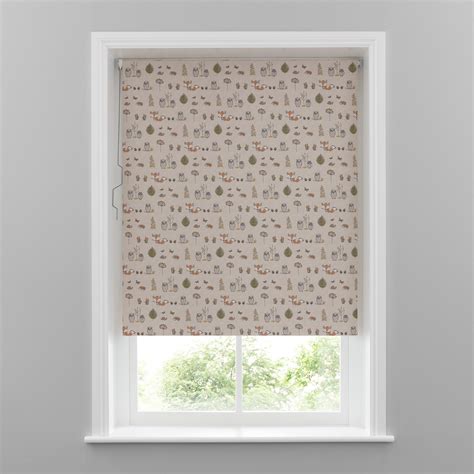 Woodland Fox Blackout Cordless Roller Blind | Dunelm