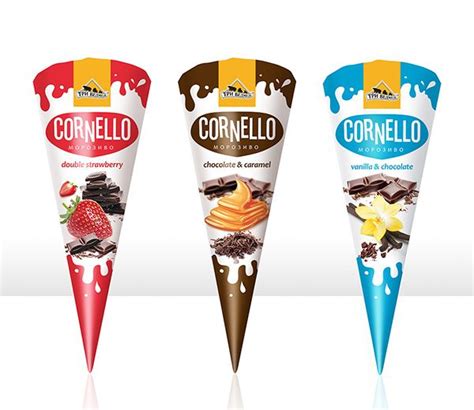 Ice Cream Cone CORNELLO | Ice cream design, Ice cream packaging, Ice cream brands