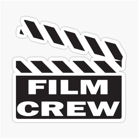 "Film Crew" Sticker for Sale by creepyjoe | Redbubble