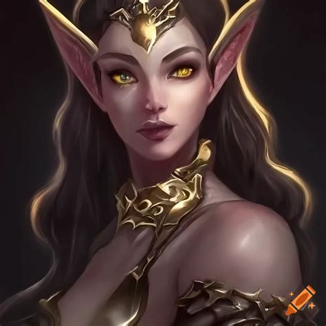 Detailed concept art of a female elf mage on Craiyon