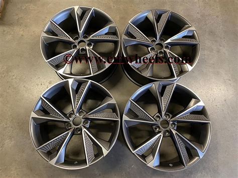 19″ 2020 RS7 Performance Style Wheels – Gun Metal Machined – CMWheels