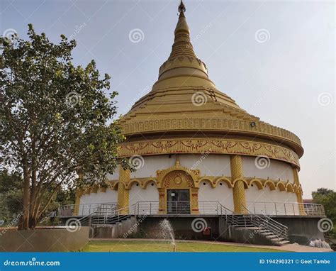 Dhamma Vipula Vipassana Meditation Center in India Stock Image - Image ...