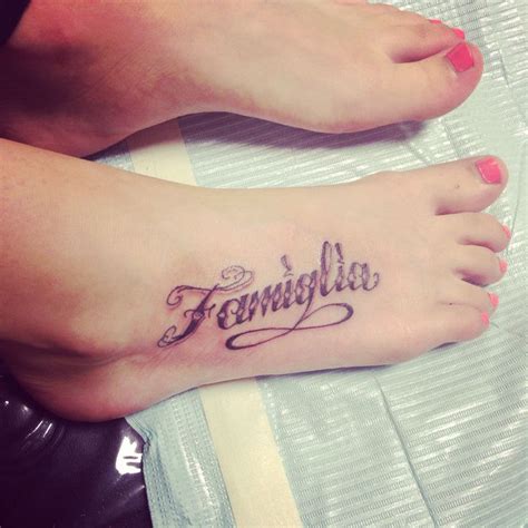 Family in Italian | Tattoo quotes, Tattoos, Infinity tattoo