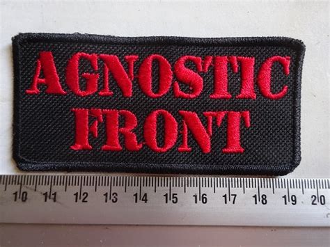 AGNOSTIC FRONT - RED LOGO | Patches | Riffs Merchandise