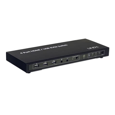 4 Port KVM Switch - HDMI, USB 2.0 & Audio - from LINDY UK