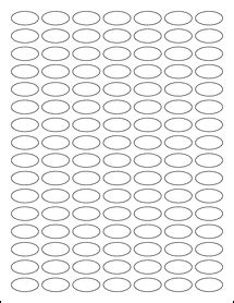 1" x 0.5" Small Oval Labels - OL889