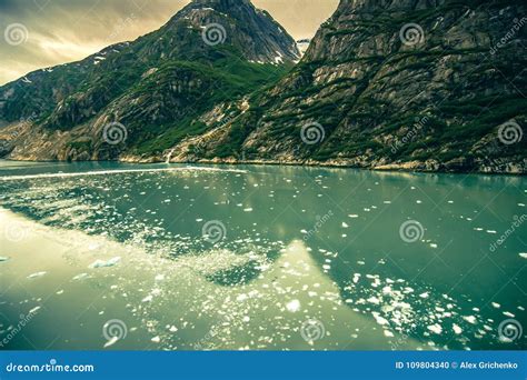 Glacier and Mountains Landscapes in Wild and Beautiful Alaska Stock Photo - Image of landscape ...