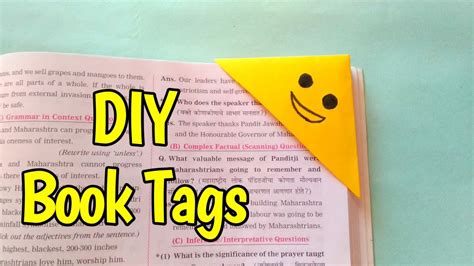 Book Tag |How to make Book Tag|Paper Tag |Paper book tags|School Hack|School Craft|Paper DIY ...