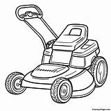 Lawn Mower Coloring Page  Pagescom sketch template