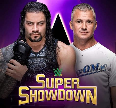 WWE Super Showdown PPV: Roman Reigns vs Shane McMahon Wwe Ppv, Shane ...