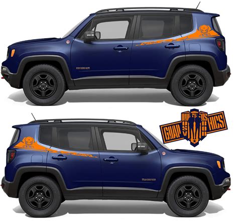 Decals Vinyl Racing Stripe Stickers For Jeep Renegade