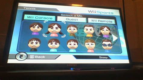 Wii Sports Season 2 Game 5 Using Every one of my Mii Characters doing Tennis - YouTube