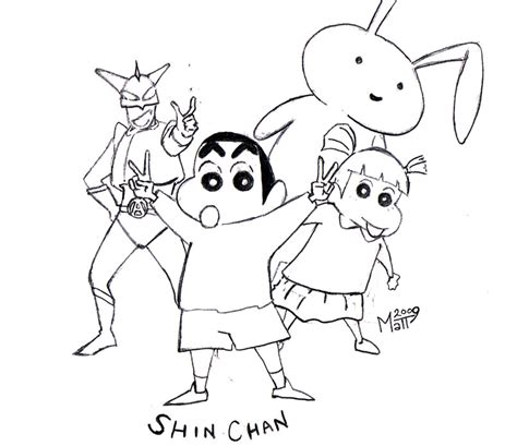 Cartoons Coloring Pages: Shin Chan Coloring Pages