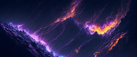 3440x1440 Resolution Purple Space Storm Cool AI Art 3440x1440 Resolution Wallpaper - Wallpapers Den