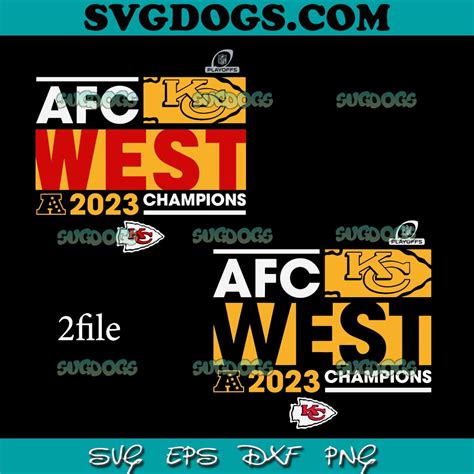 Kansas City Afc West Champions 2023 SVG PNG