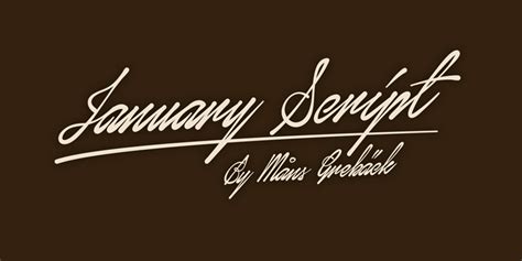 January Script Font | dafont.com