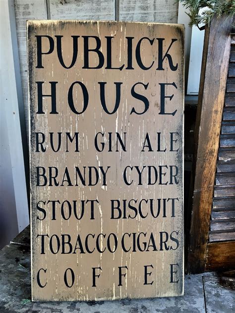 Tavern Menu Colonial Tavern Publick House Tavern Tavern | Etsy | Early ...