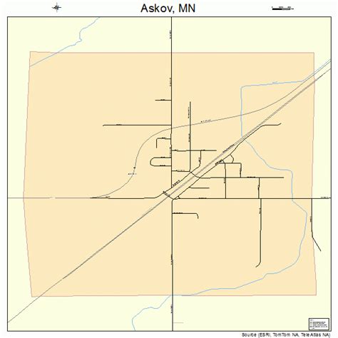 Askov Minnesota Street Map 2702548