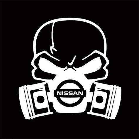 Nissan skull mask JDM Car Window Decal Stickers | Custom Sticker Shop ...