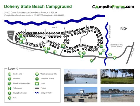 Doheny State Beach Campsite Photos Camping Info Reservations | Beach Map